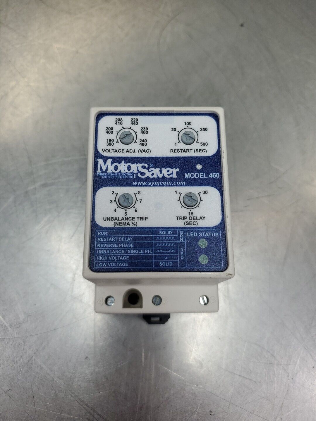 MotorSaver Model460 Motor Protector Module, Input190480VAC. 3D28