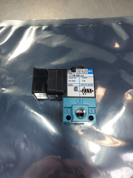 MAC 111B-591JJ Solenoid Valve, 24VDC 150PSI.                               6A-12