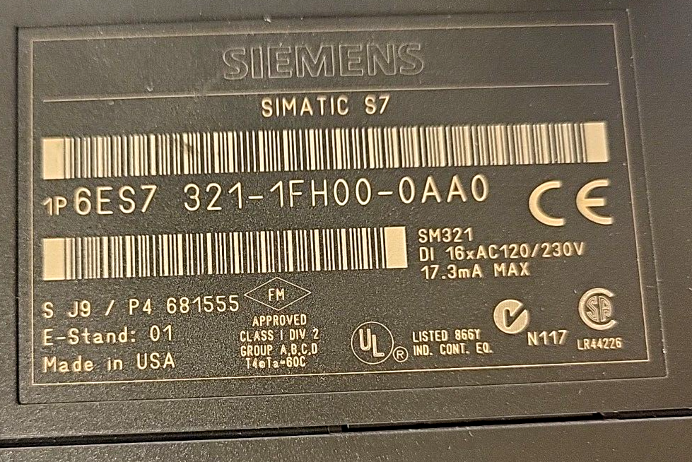 Siemens   6ES7321-1FH00-0AA0   Sim  Simatic S7   (BIN   3.5.2)