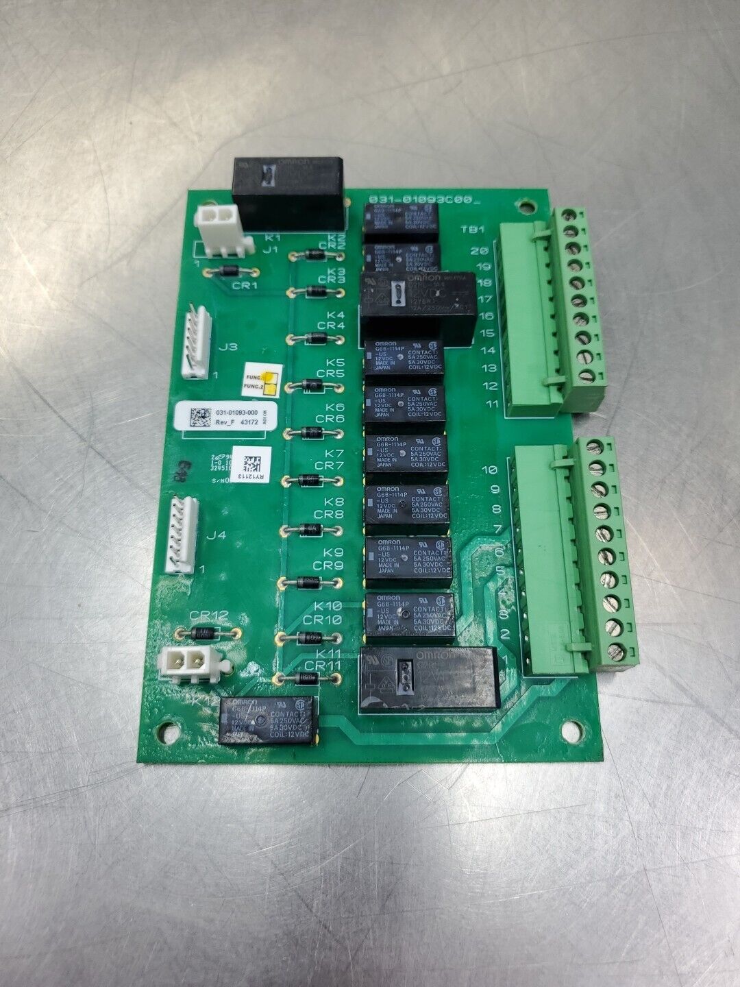 York Controls 031-01093-000 Rev_F 43172 HVAC Control Board. 3E-7 ...