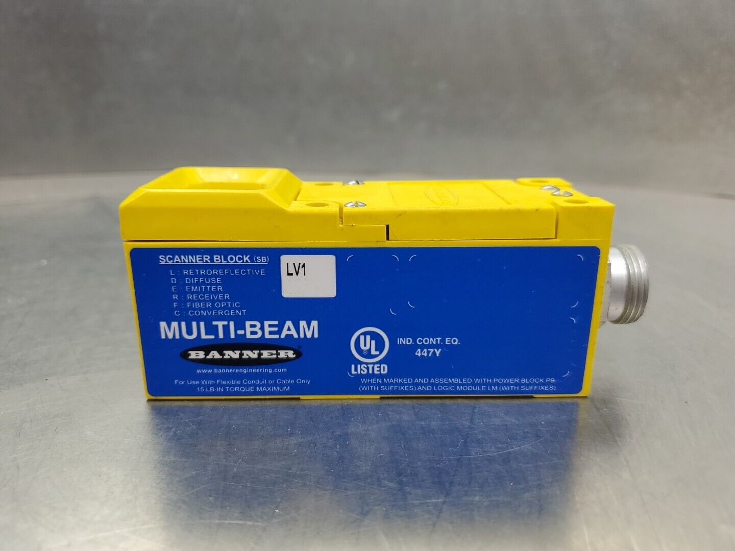 Banner LV1 Multi Beam Scanner Block.                                     5D-34