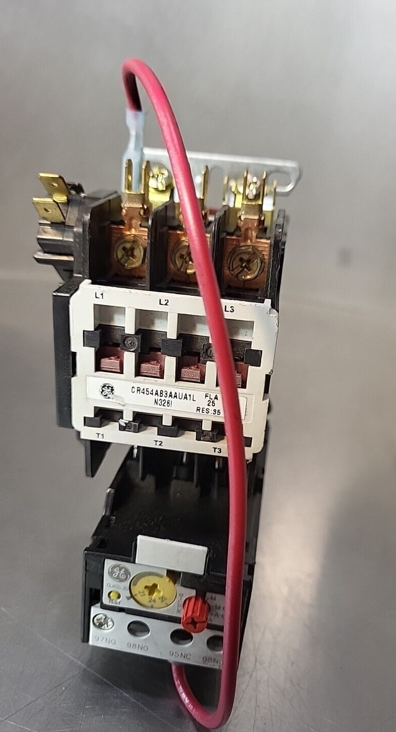 GE General Electric RT12UThermal Overload Relay 21-26 A + CR454AB3AAUA1L(BIN3.5)