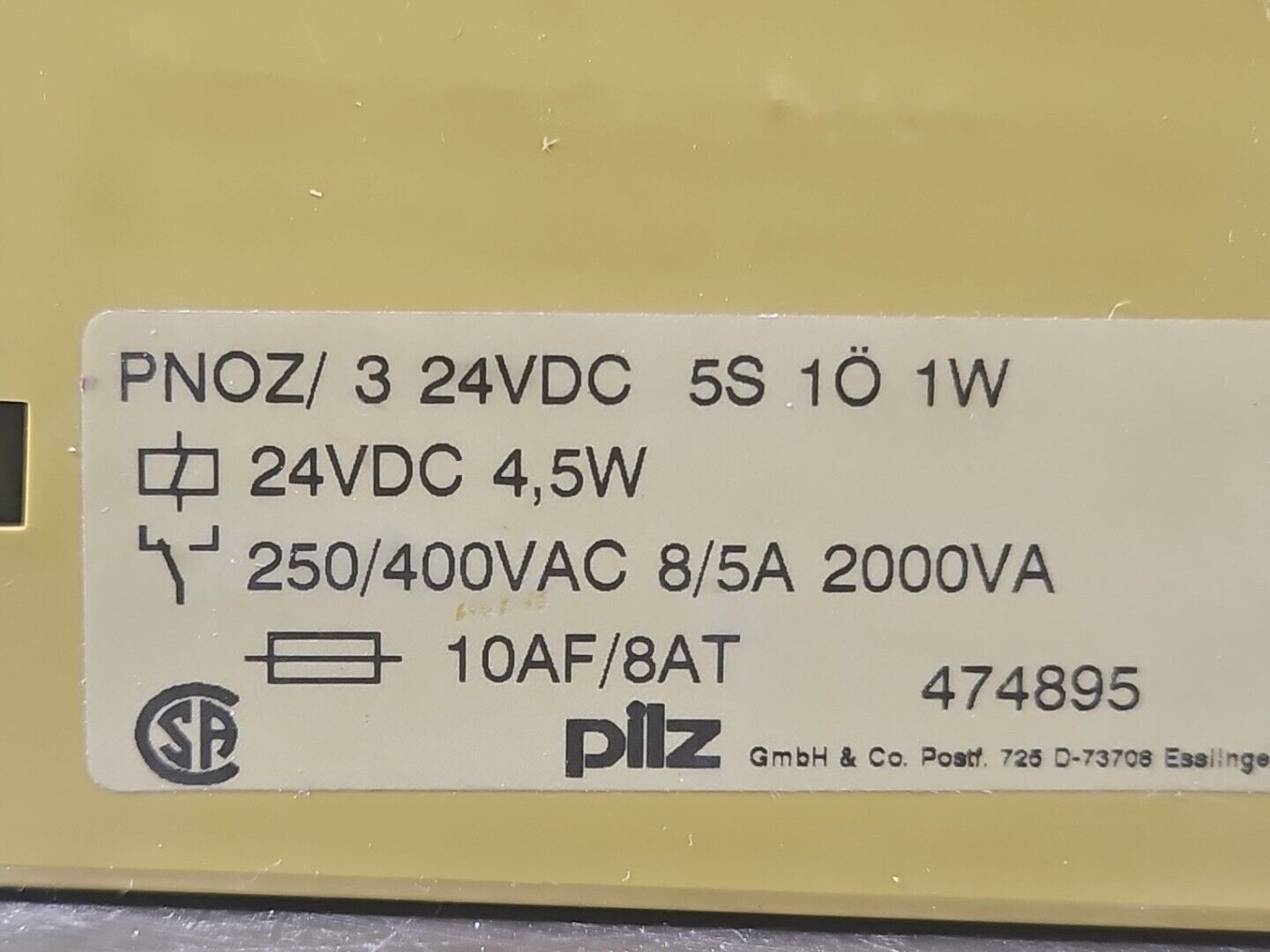 Pilz PNOZ/3 Safety Relay 24VDC                                          loc3D37