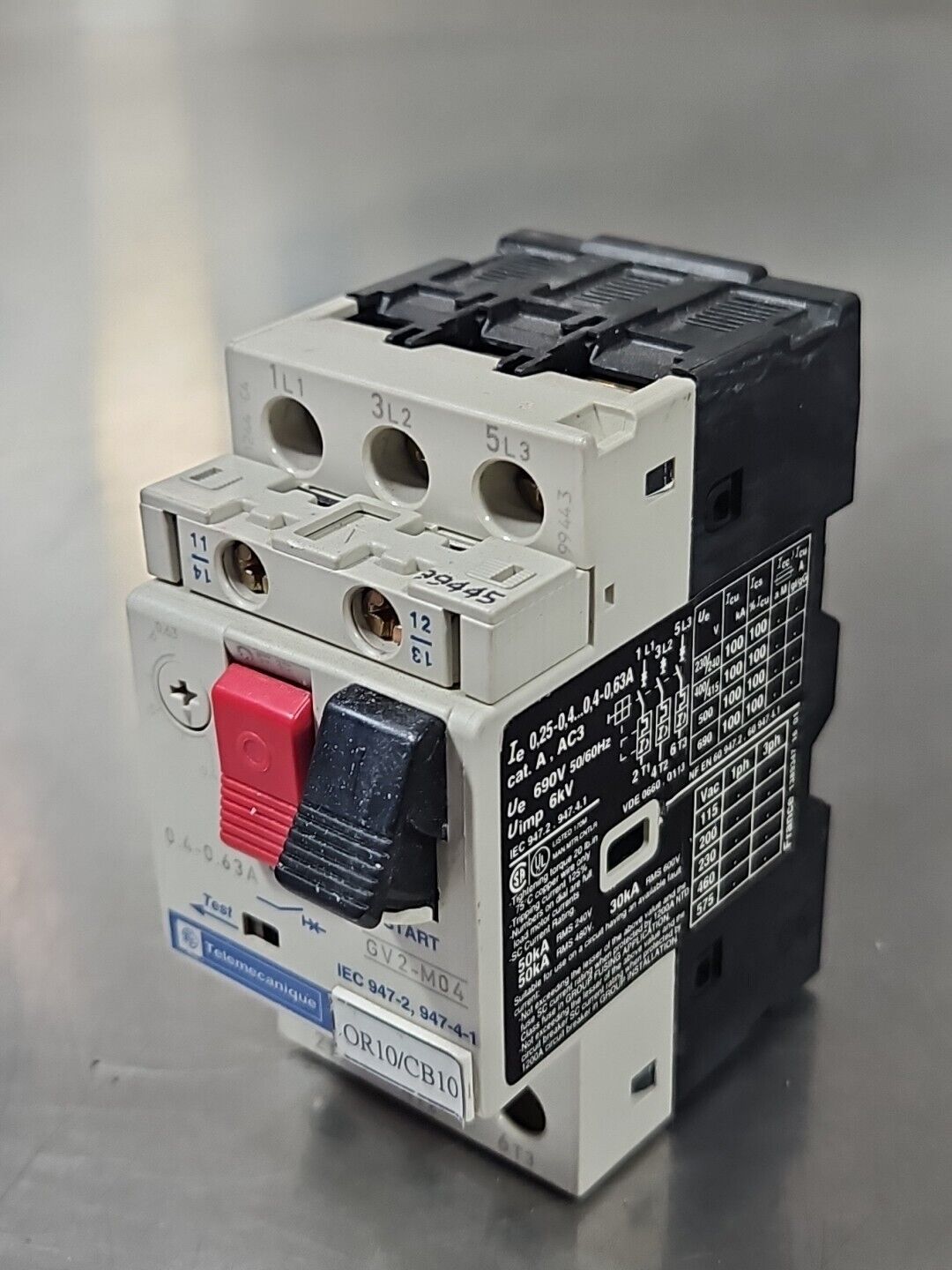 Telemecanique GV2-M04 Motor Circuit Breaker                           loc4E20