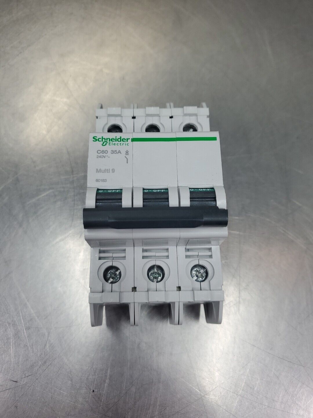 Schneider Electric 60183 MULTI 9 (C60 35A) Circuit Breaker, 3-Pole 35A.  4A-33/2