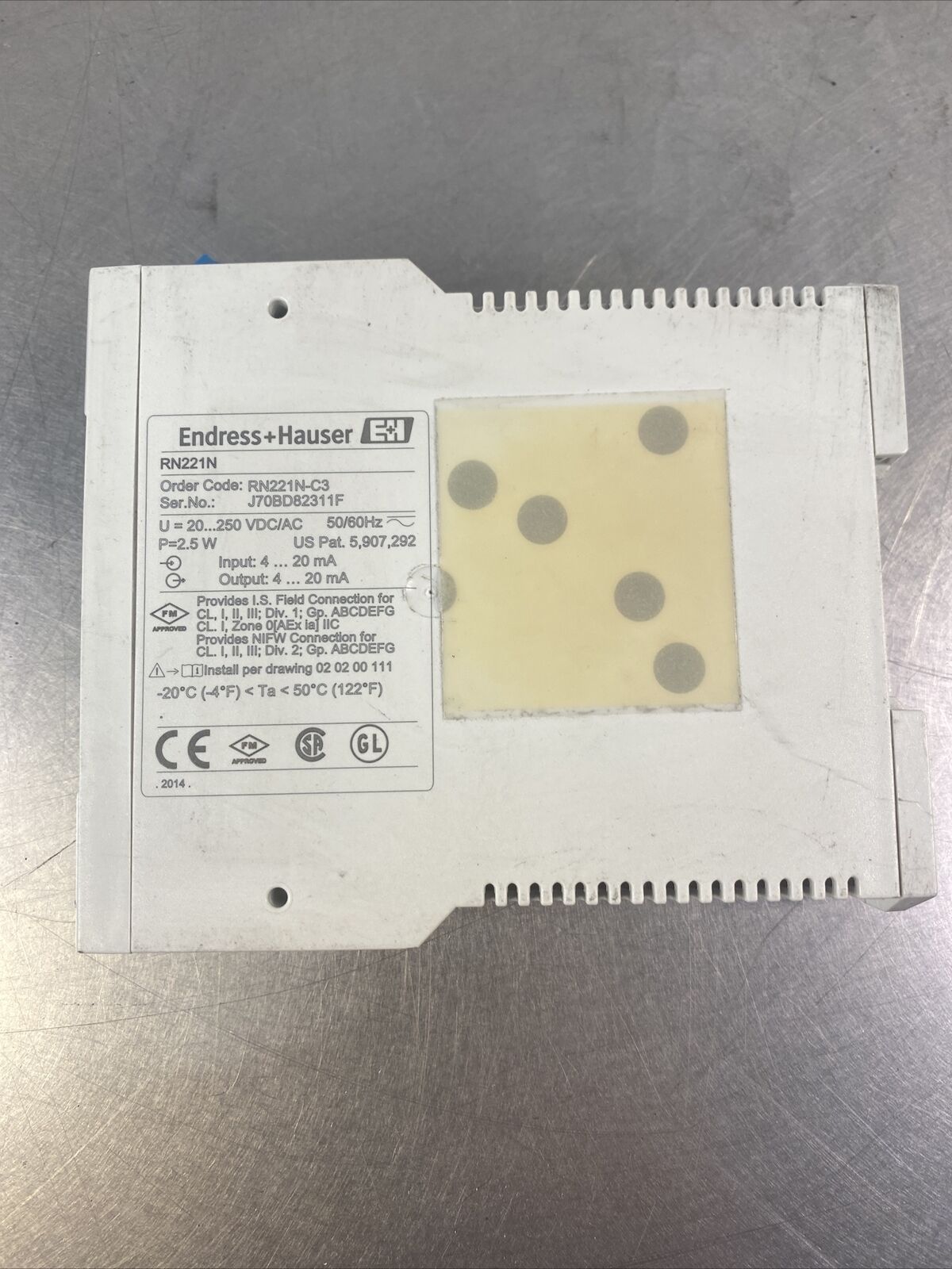 Endress + Hauser RN221N (RN221N-C3) Relay Module.                           5B-3