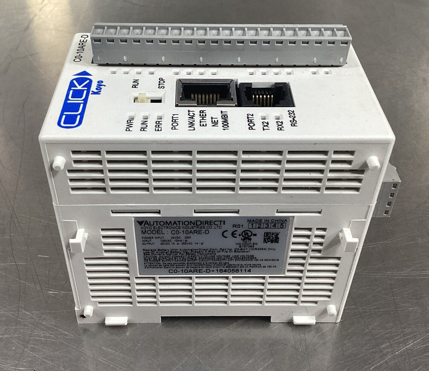 AUTOMATION DIRECT  C0-10ARE-D  PLC 24VDC 20W         3E-36