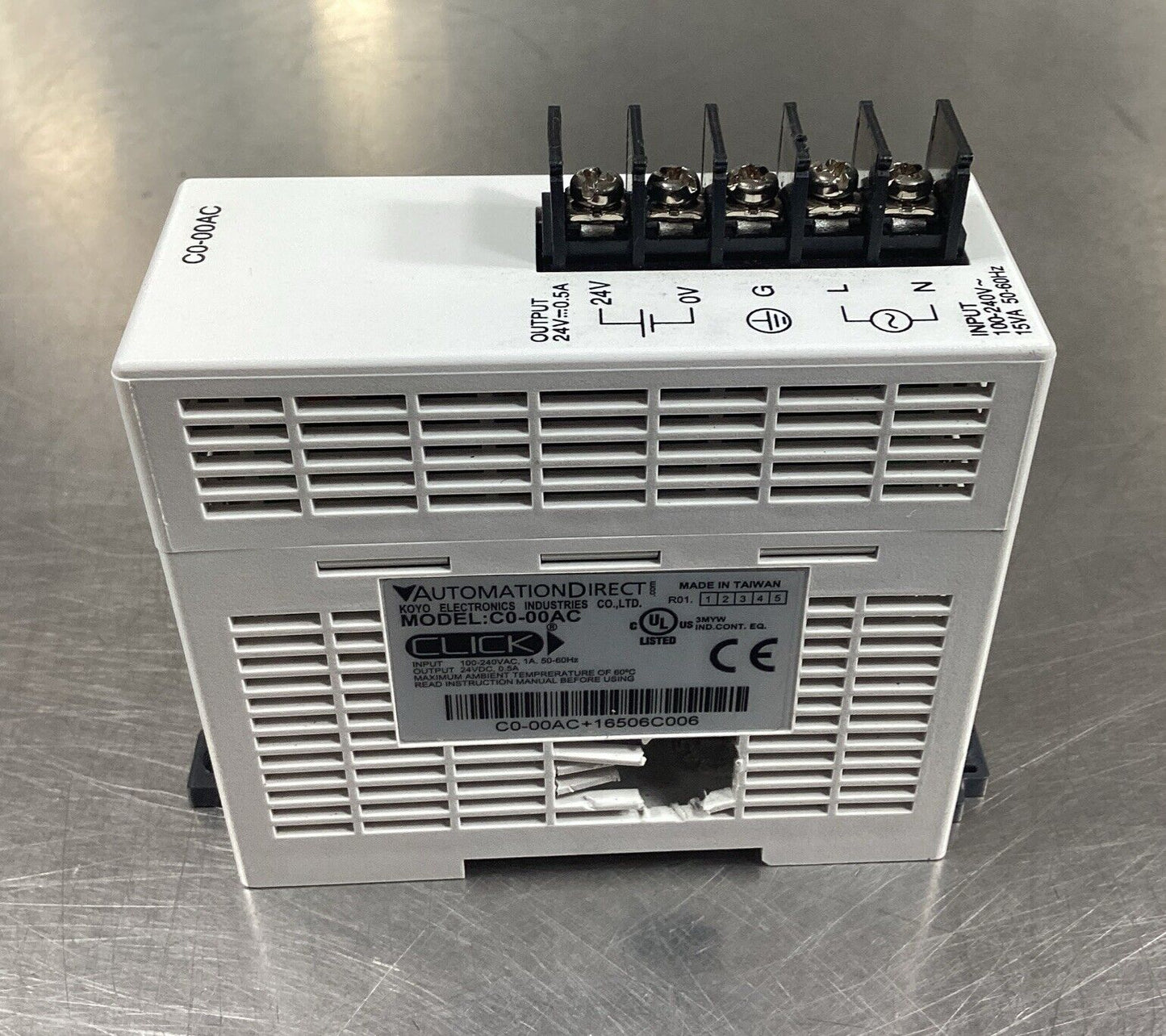 AUTOMATION DIRECT  C0-00AC Power Supply Out:24VDC 0.5A       3E-36