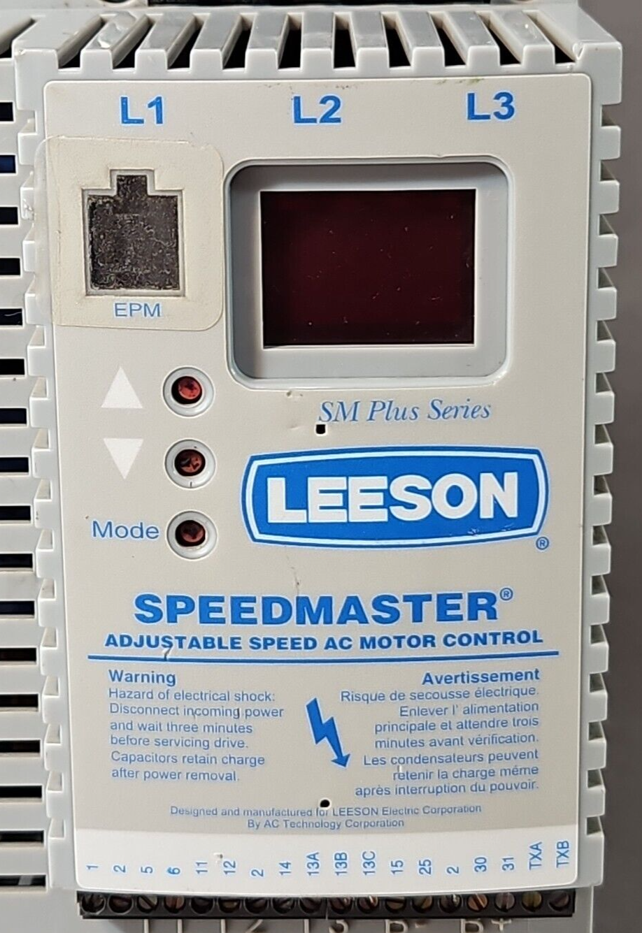 Leeson 174447 SM PLUS Variable AC Speed Drive 480VAC                    (BIN151)