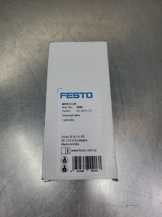 FESTO MFH-5-1/8 (9982) Solenoid Valve ( NEW IN BOX)                        6D-23