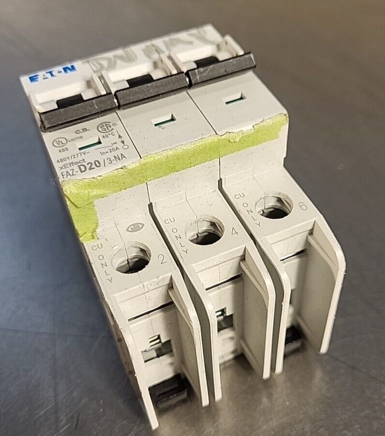 Eaton FAZ-D20/3-NA 20A 3-Pole   Circuit Breaker   .(  BIN 3.5.1)