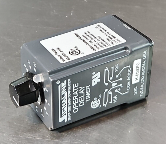 Signaline 330-H-60SEC Operate Delay Timer 10A 40-260V ac/dc             (BIN411)