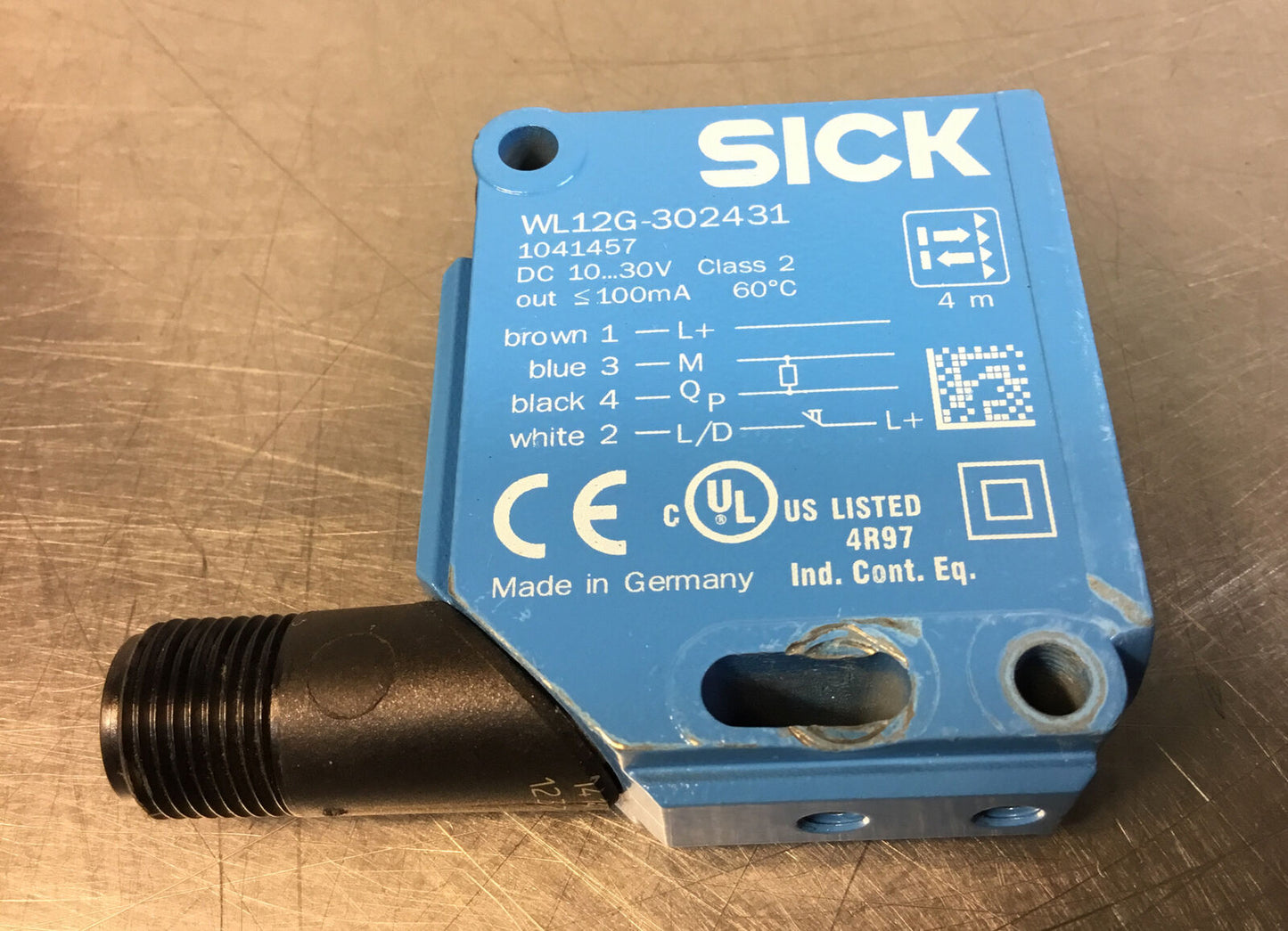 SICK WL12G-302431 PHOTOELECTRIC SENSOR, 1041457, 10-30VDC.                5E-5/5