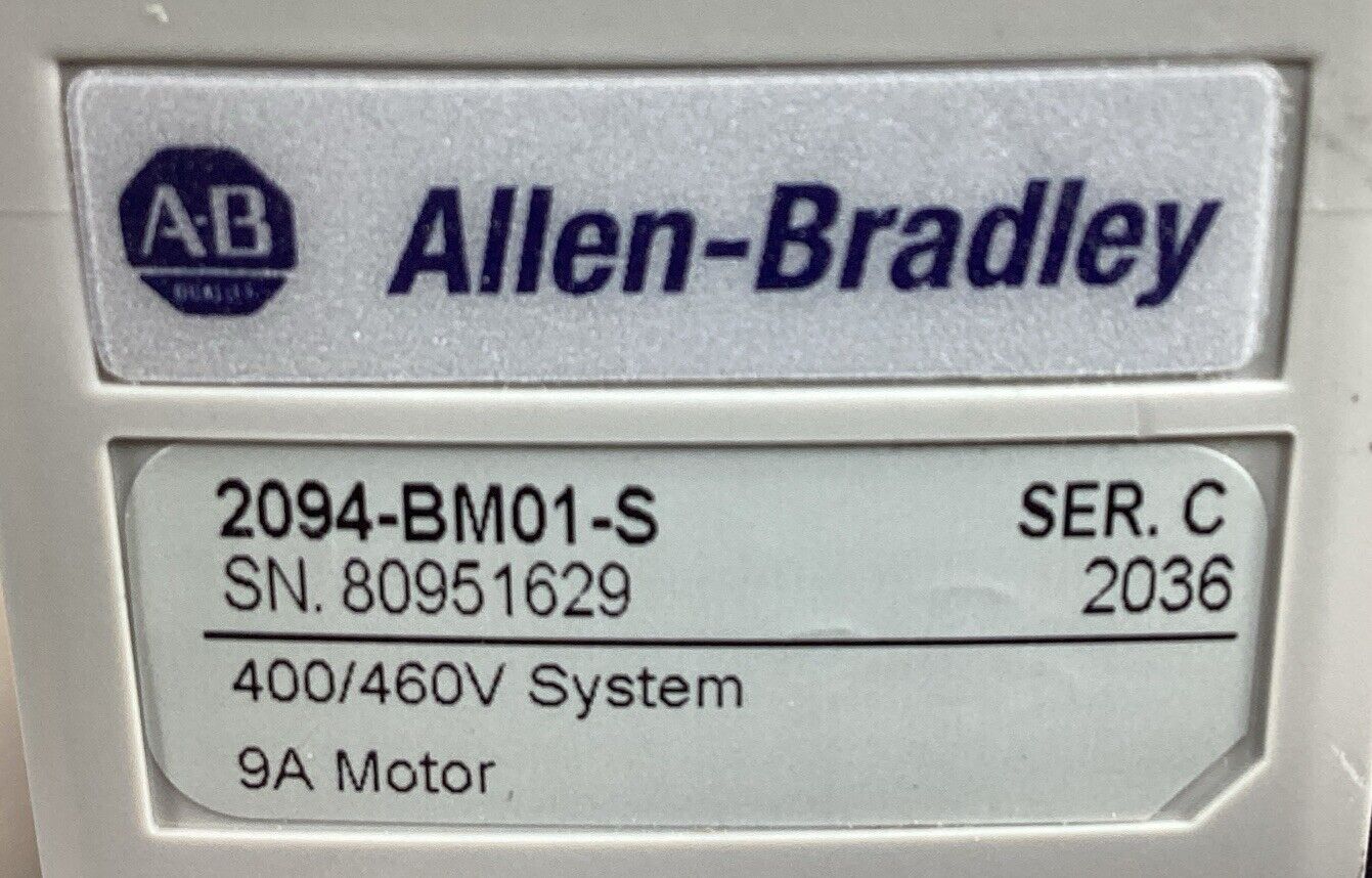 Allen Bradley  2094-BM01-S /C  Kinetix 6000 Module, 400/460V  9A 3Ph      1E-02