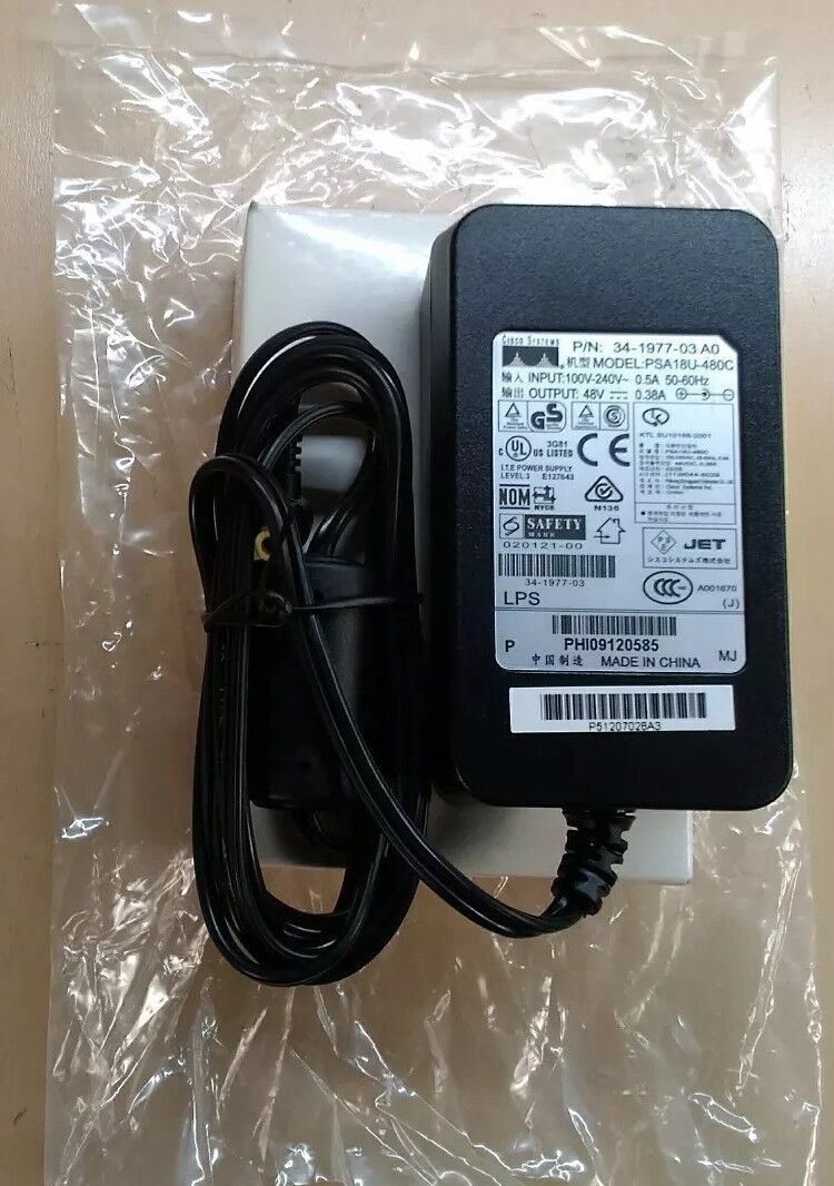 CISCO SYSTEMS PSA18U-480C POWER ADAPTER 34-1977-03 A0                       5D-5