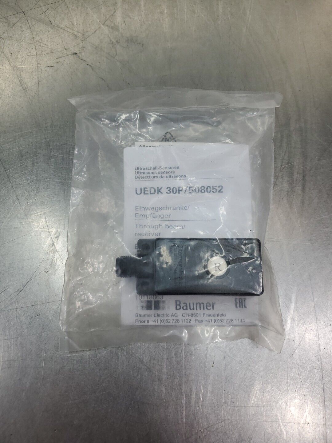 BAUMER ELECTRIC UEDK 30P/508052 Through Beam Sensor.                     5E-34/2