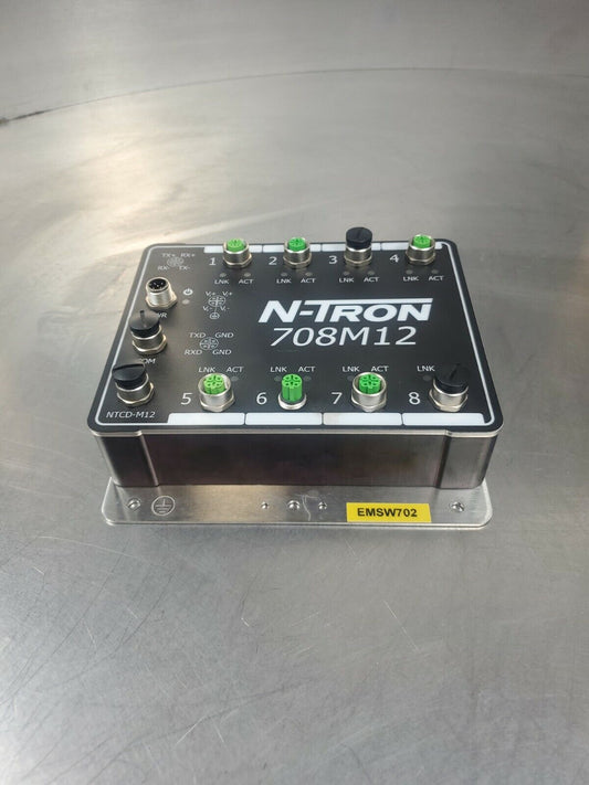 N-TRON 708M12 Connector Module, 8-Port                                  5E-37