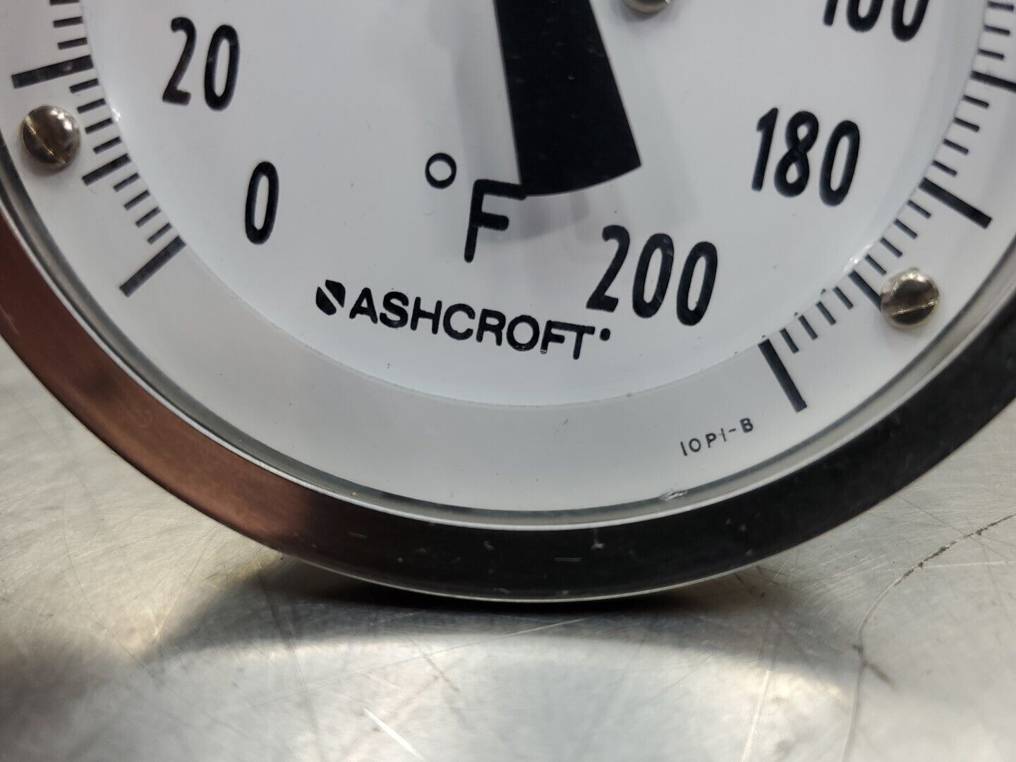 Ashcroft IOPI-B #A/5 0-200 Degree F Temperature Gauge.                     6D-11