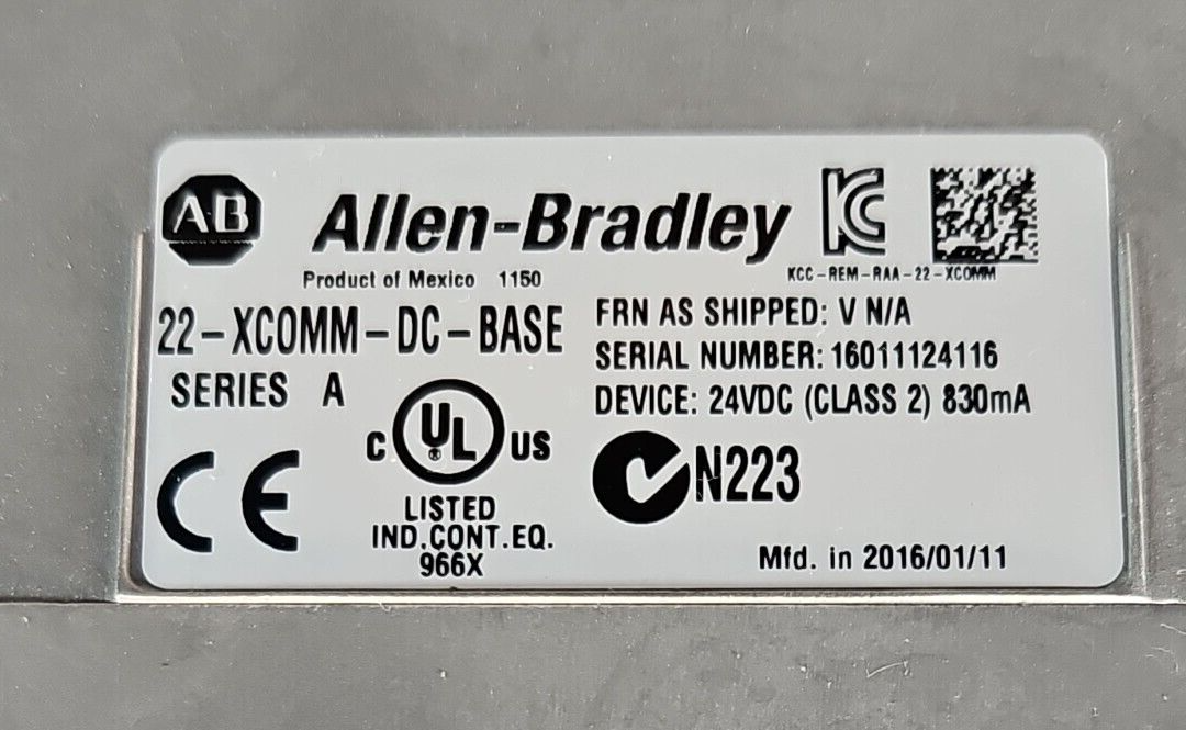 Allen Bradey 22-XC0MM-DC BASE  DSI External Mounting KIT                 loc4B13