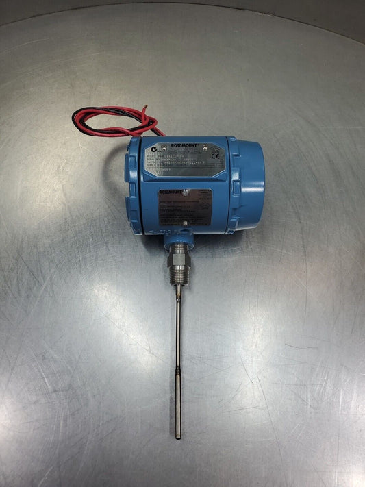 Rosemount 3144P D1A1E5M5B4 Temperature Transmitter w/Temp Probe.           6C-12