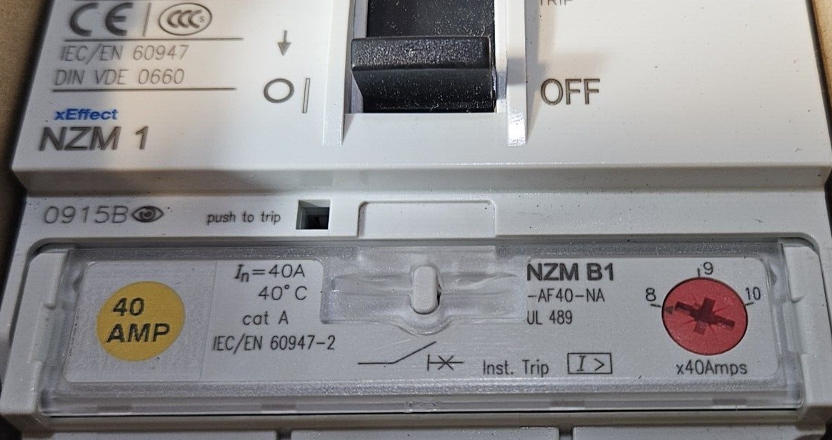 Eaton NZMB1-AF40-NA  40A Cat A Circuit Breaker                           loc4D14