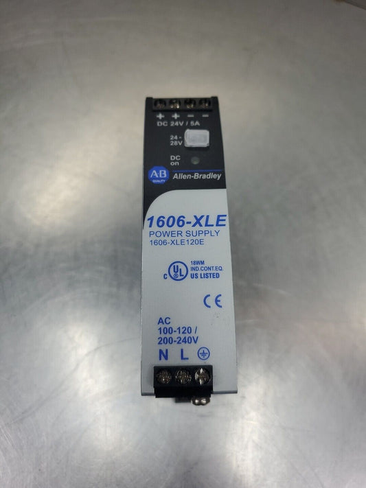 Allen-Bradley 1606-XLE120E Ser A Power Supply, 24-28VDC 5A.                4B-12