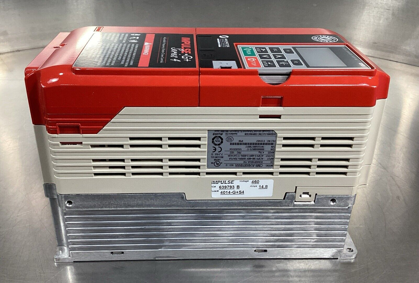 YASKAWA ELECTRIC  CIMR-AU4A0018AAA /D  Out: 0-480VAC 3Ph 0-400Hz       1C-03