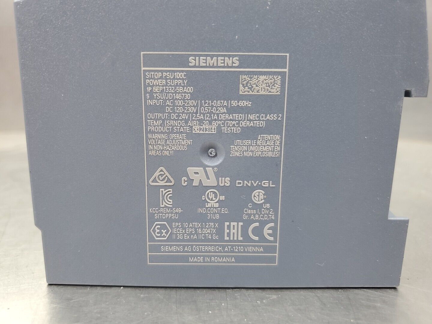 SIEMENS 6EP1332-5BA00 100-230VAC SITOP Power Supply.                       4D-12