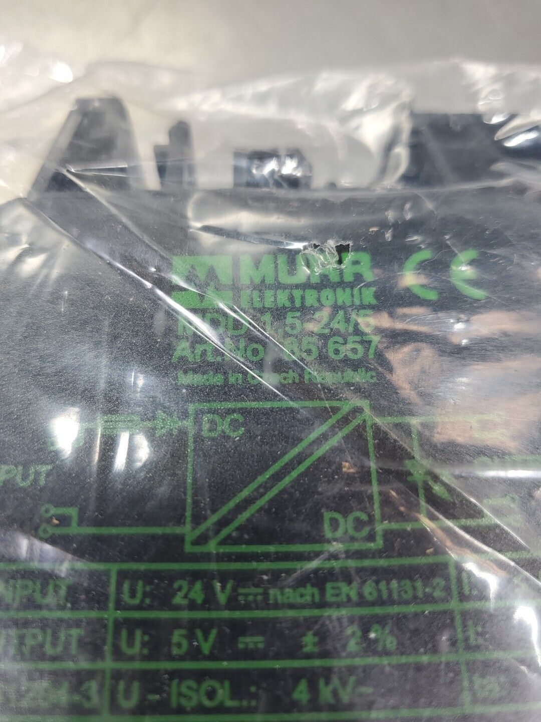 Murr Elektronik MDD 1.5-24/5 (Art.No. 85 657) Converter Module.            4A-34