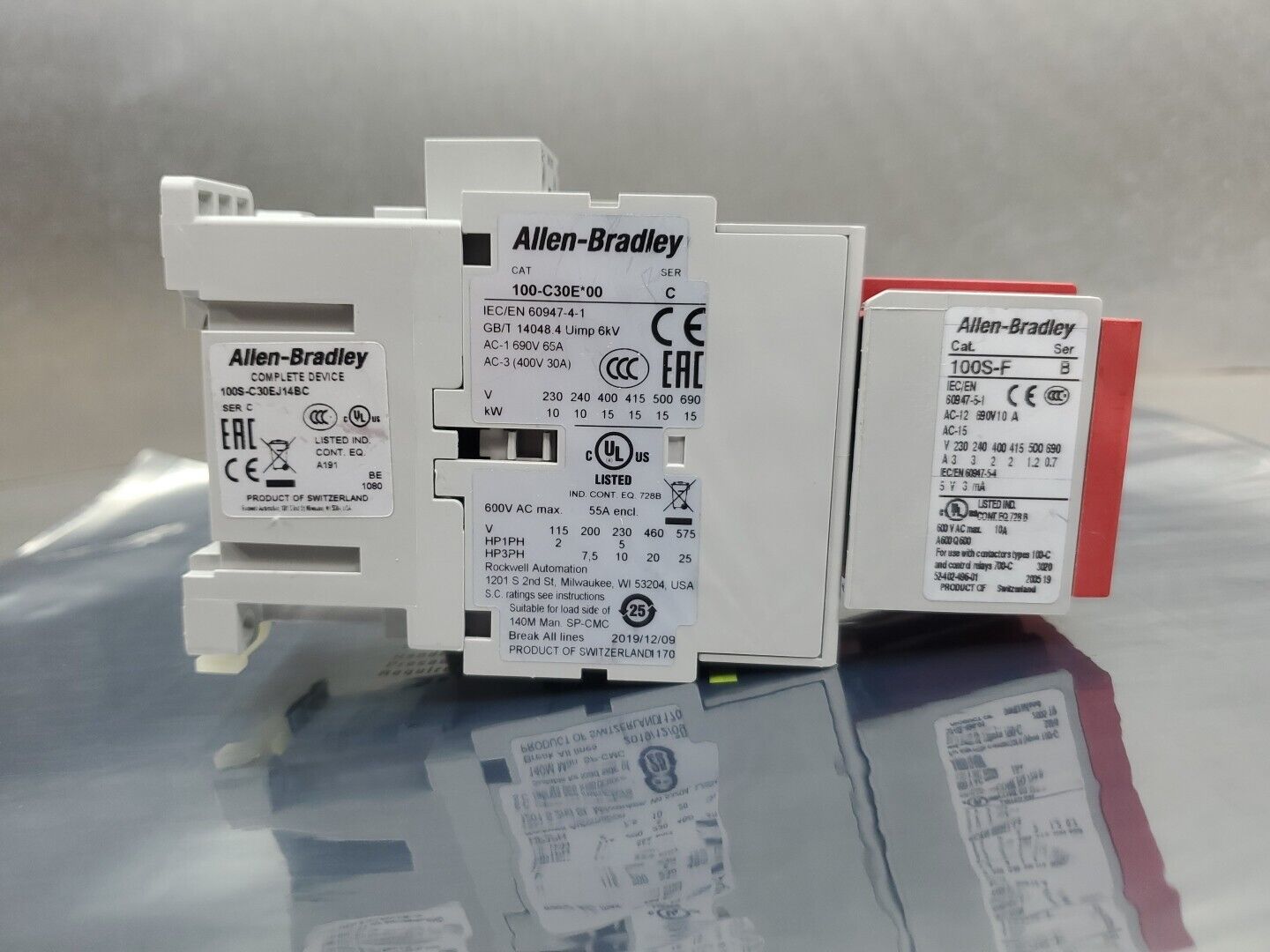 Allen Bradley 100S-C30EJ14BC GuardMaster Ser. C Safety Contactor.          4A-32