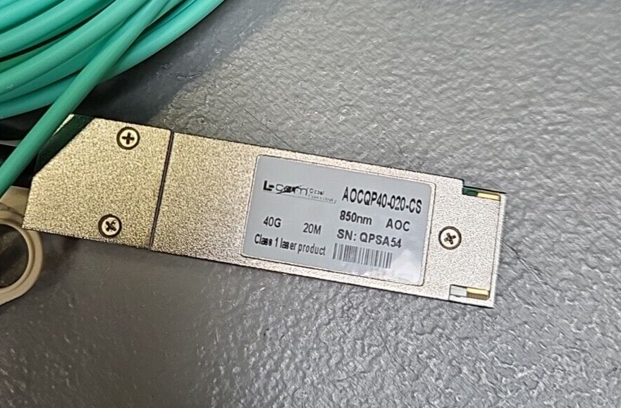 Active Optical Cable QSFP+ 40Gbps, 20M, Cisco Compat. AOCQP40-020-CS(BIN461)