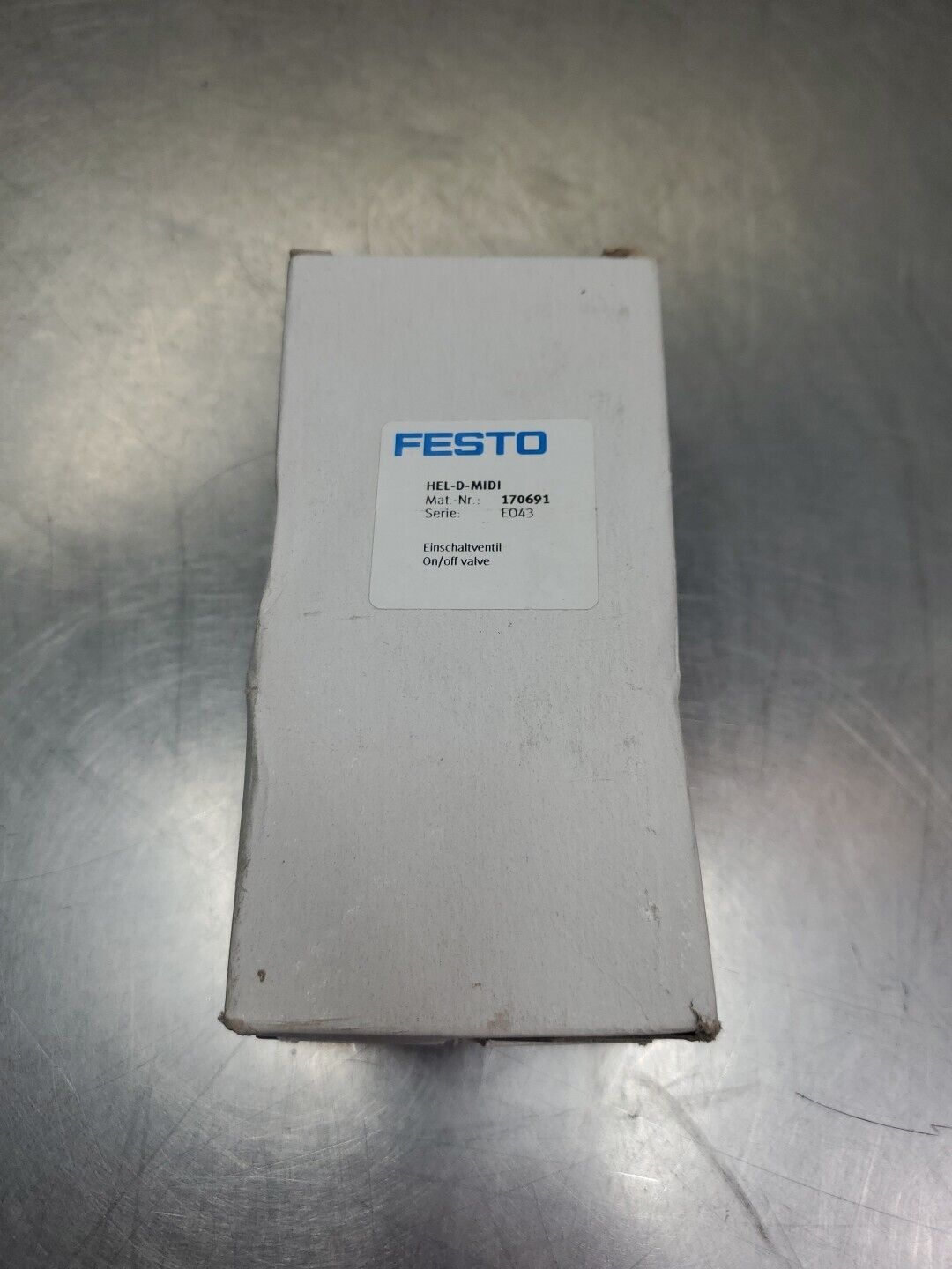 Festo HEL-D-MIDI (170691) On/Off Valve, 240psi.                             6B-8