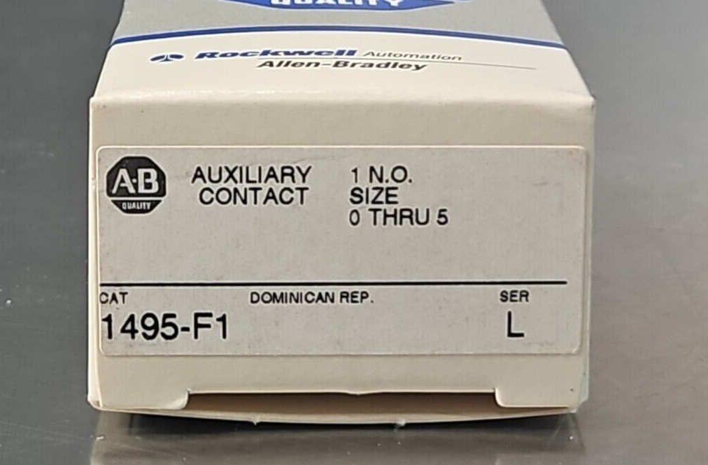 Allen-Bradley 1495-F1 Ser. L Size 0-5 Auxiliary Contact 600V             loc4C27