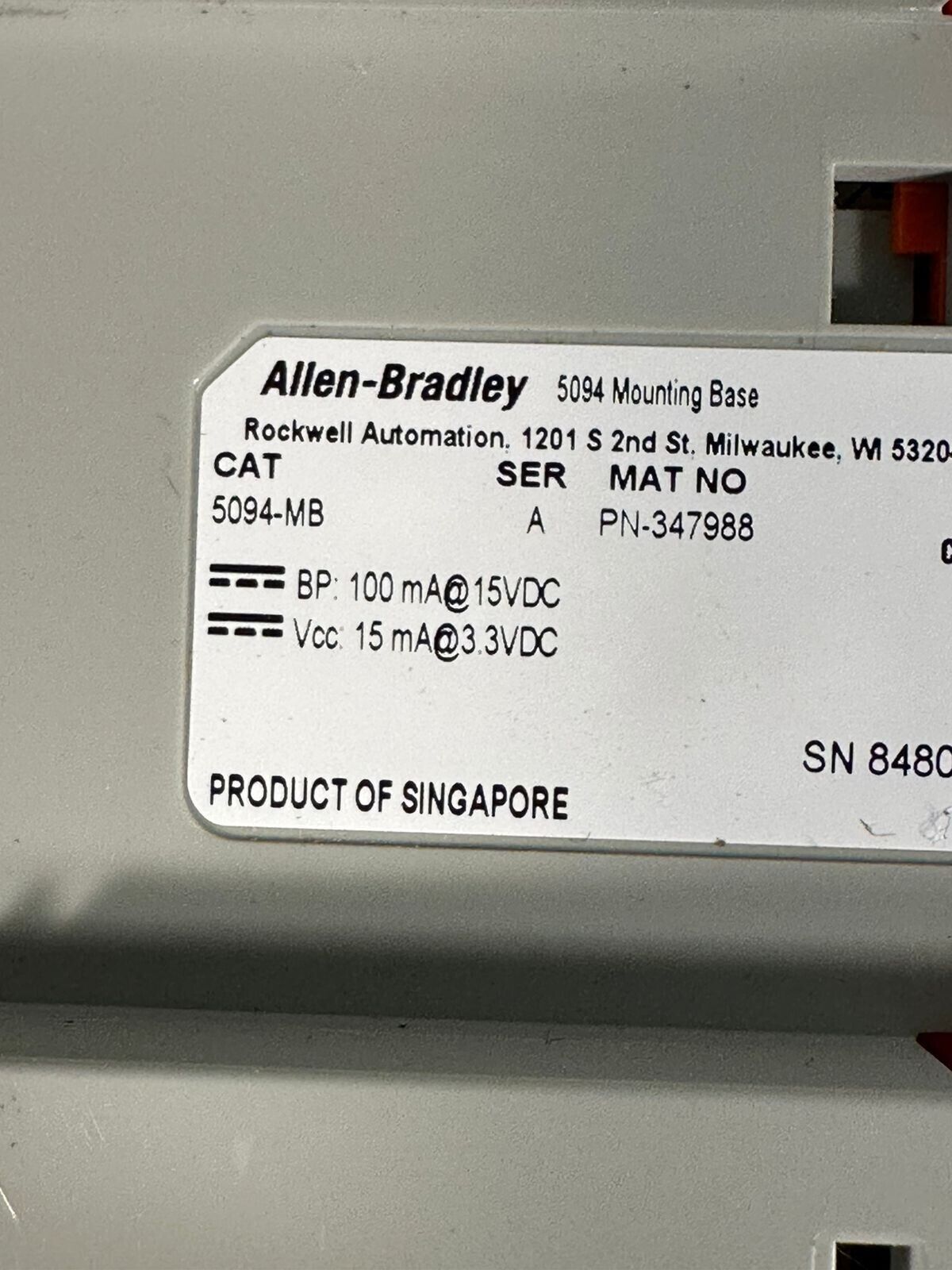 Allen Bradley 5094-MB Flex 5000 Ser.A                              (3E-33)