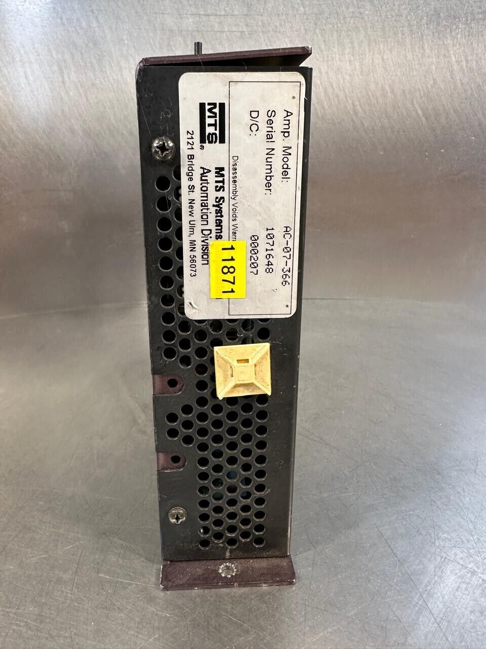 Mts Systems AC-07-366 Servo Amplifier  AC07366  (1E-01)