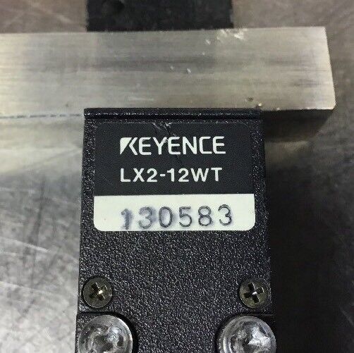 Keyence LX2-12WT + LX2-12WR Compact Laser Thrubeam Sensor System.        5E-34/5