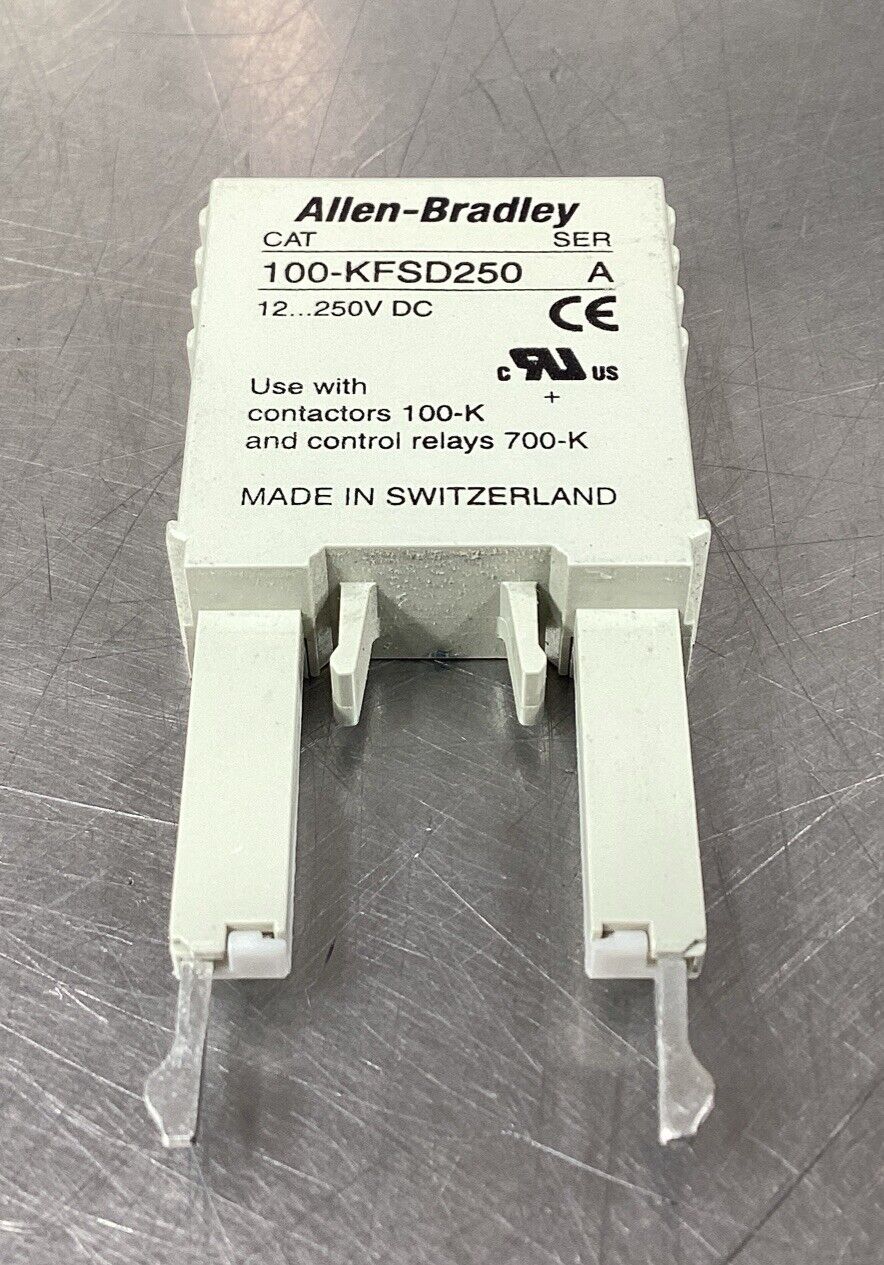 ALLEN BRADLEY  100-KFSD250 /A   Diode Suppressor 12…250VDC      4C-17