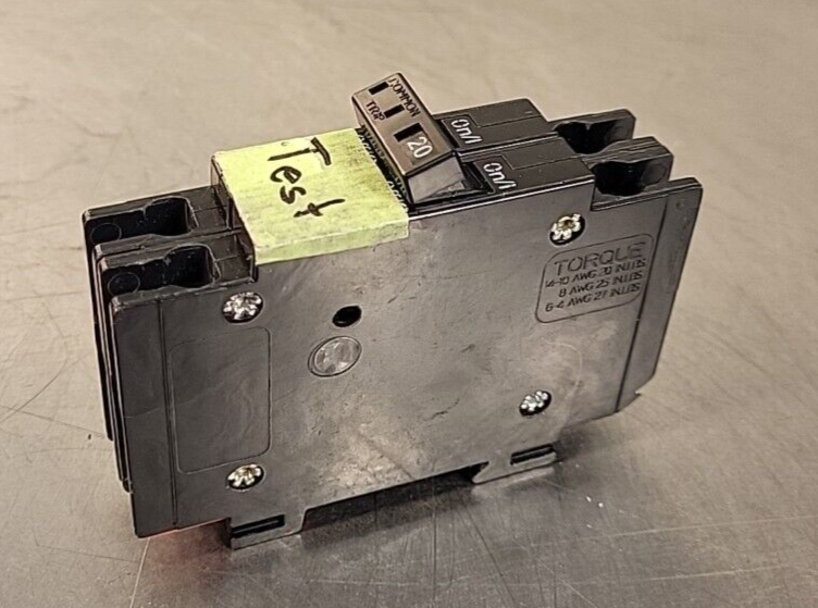 CUTLER HAMMER  QCR 2020 BREAKER 2 POLE 20A 120-240V (BIN 3.5.1)