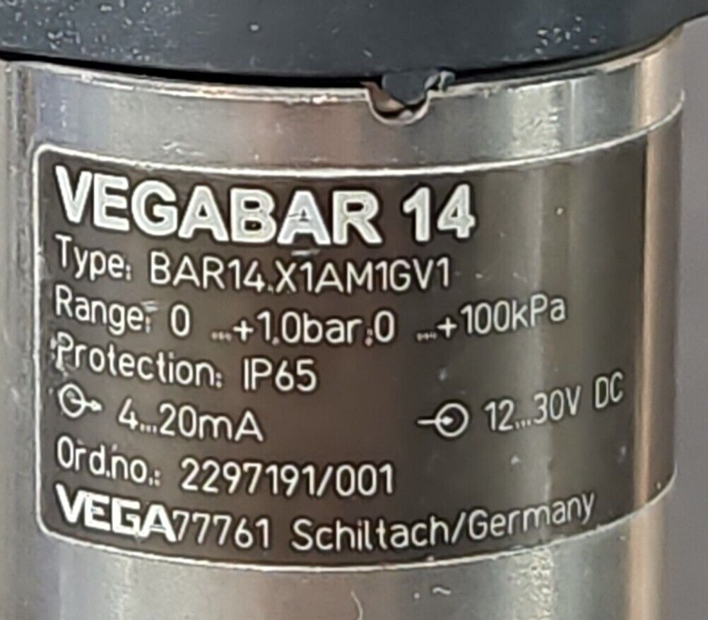 VEGABAR 14 Bar14.X1AM1GV1 Process Pressure Transmitter     (BIN3.4.4)