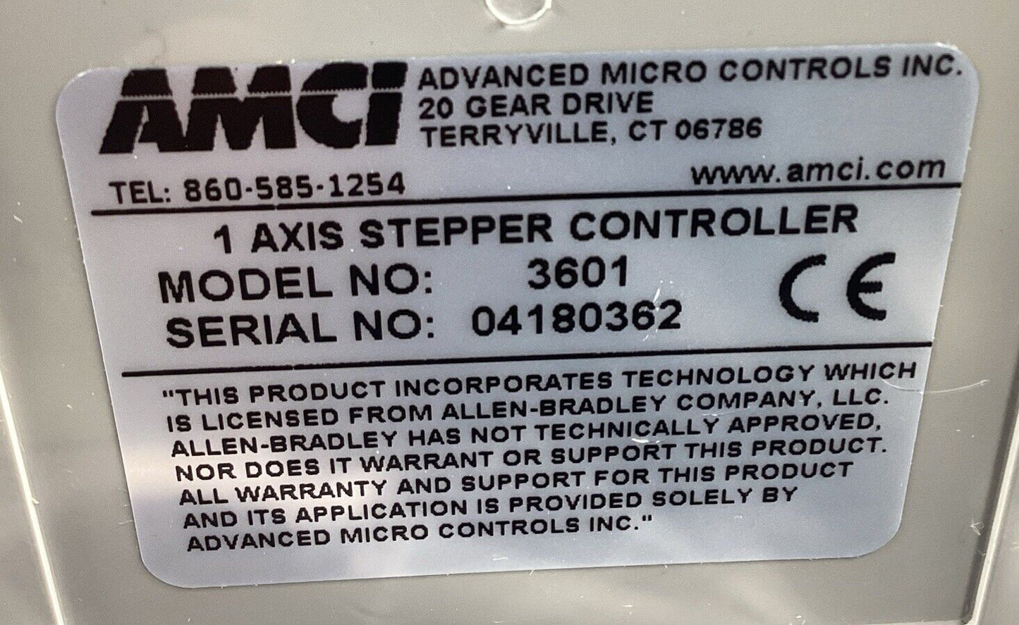 AMCI  3601  1 AXIS Stepper Controller        3C-28