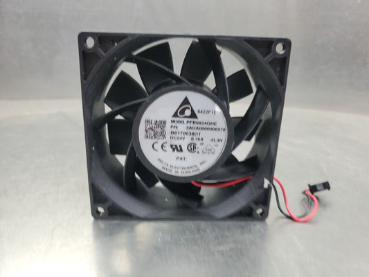 Delta PFB0924DHE Fan, 24VDC 0.76A 2-Wire, Large Air Volume.                4D-13