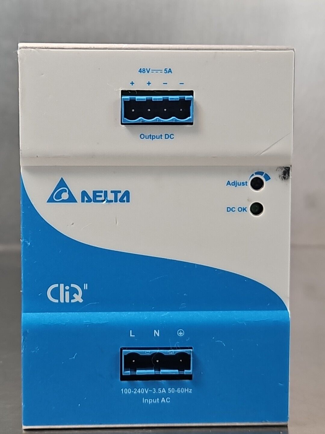 Delta Electronic DRP048V240W1BN DIN Rail Mount 48VDC 240W 5A P. Supp (BIN3.4.5)