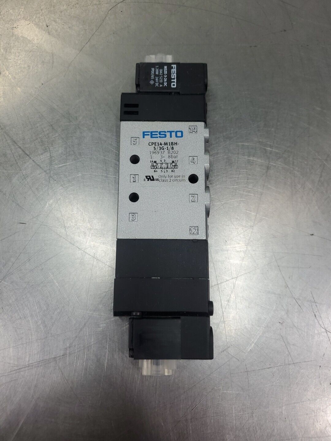 Festo CPE14-M1BH-5/3G-1/8 Pneumatic Valve w/MSZE-3-24DC.                    6E-1