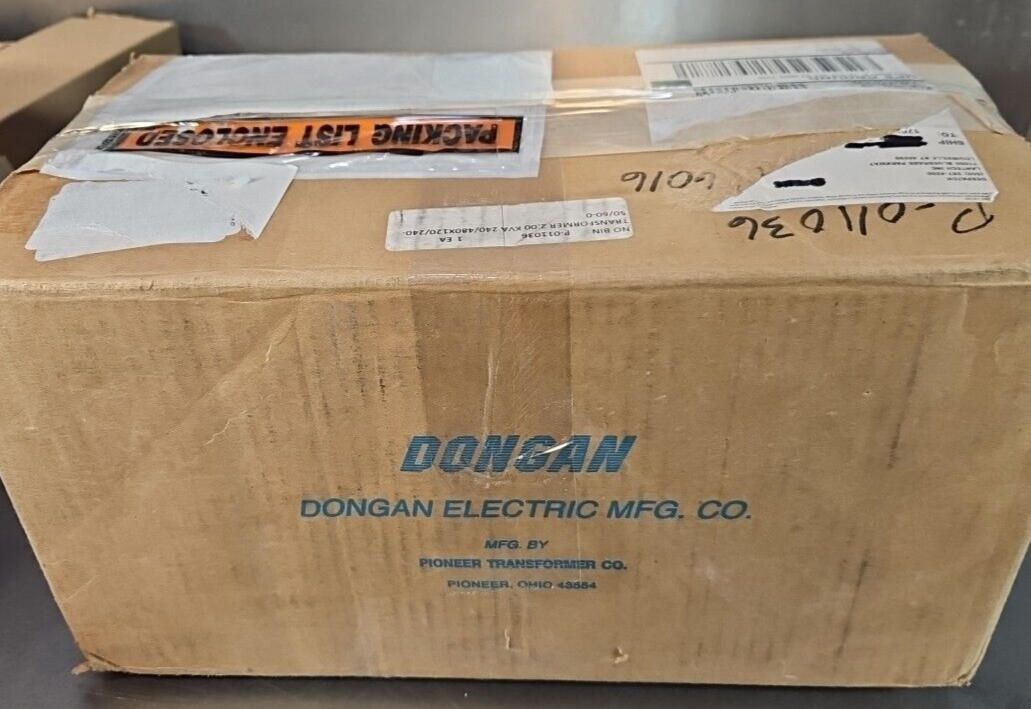 Dongan 95-0102 Single Phase General Purpose Transformer                  loc1E12