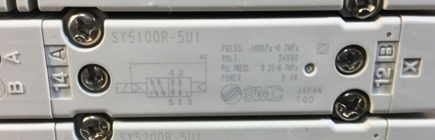 SMC 1 EX260-SEN1 ,6 SY5B00R-5U1 ,1 SY5400R-5U1 ,3 SY5200R-5U1 ,1 SY5100R-5U1  6D