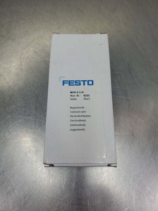 FESTO MFH-5-1/4 (6211) Solenoid Valve **NEW IN BOX**                       6D-23