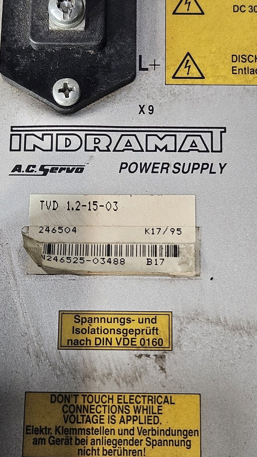 Indramat TVD1.2-15-03 Power Supply Module                               (BIN265)