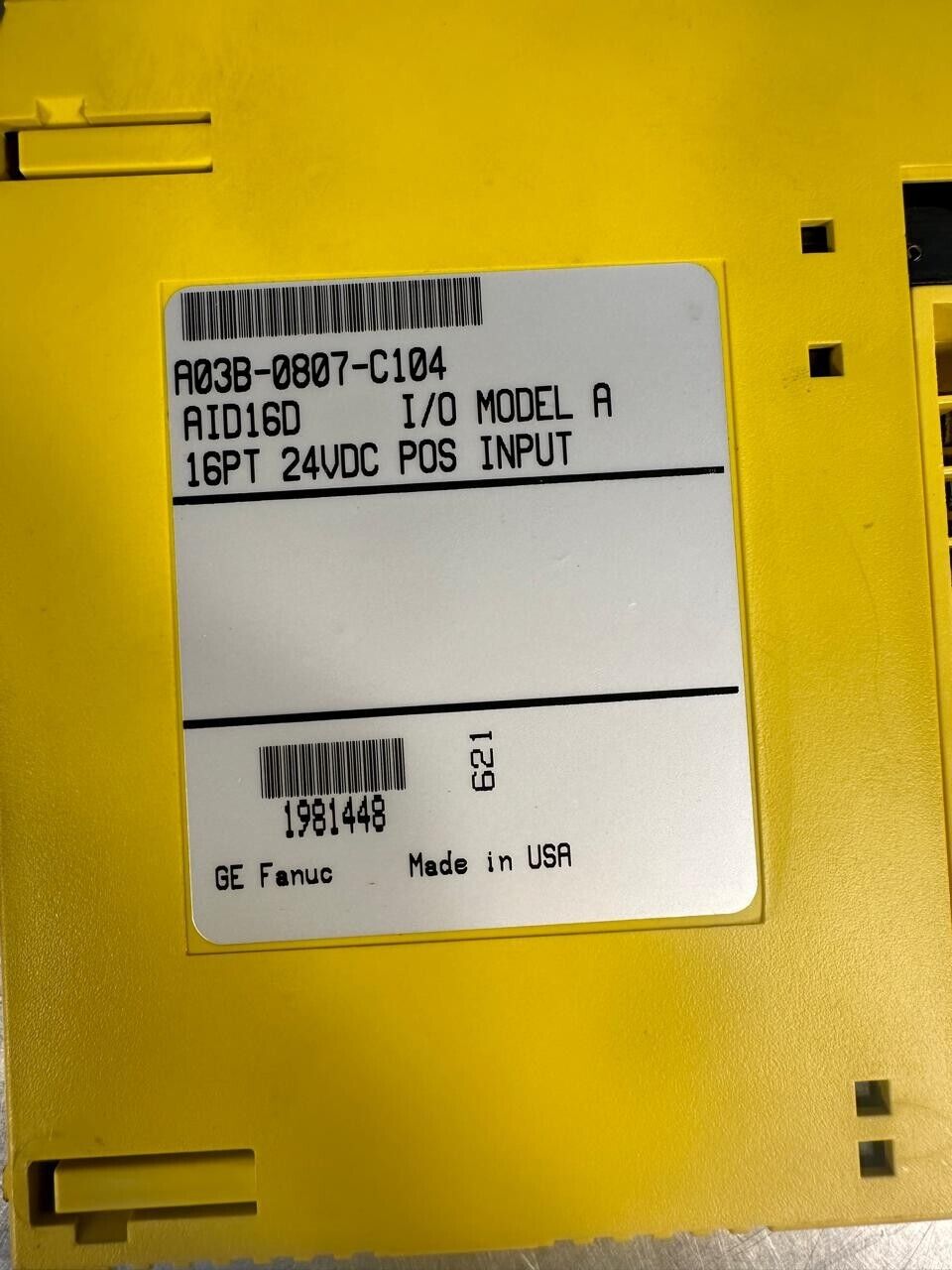 Fanuc Output Module A1D16D   A03B-0807-C104                      (3D-34)