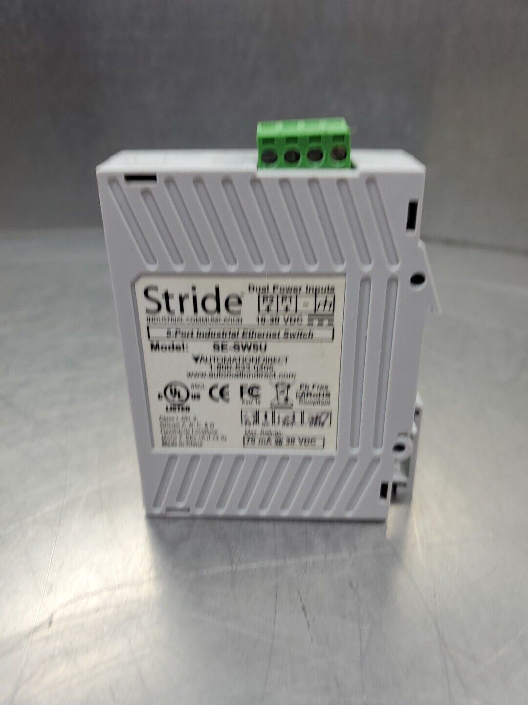 AutomationDirect/Stride SE-SW5U 5-Port Industrial Ethernet Switch.          3D-1