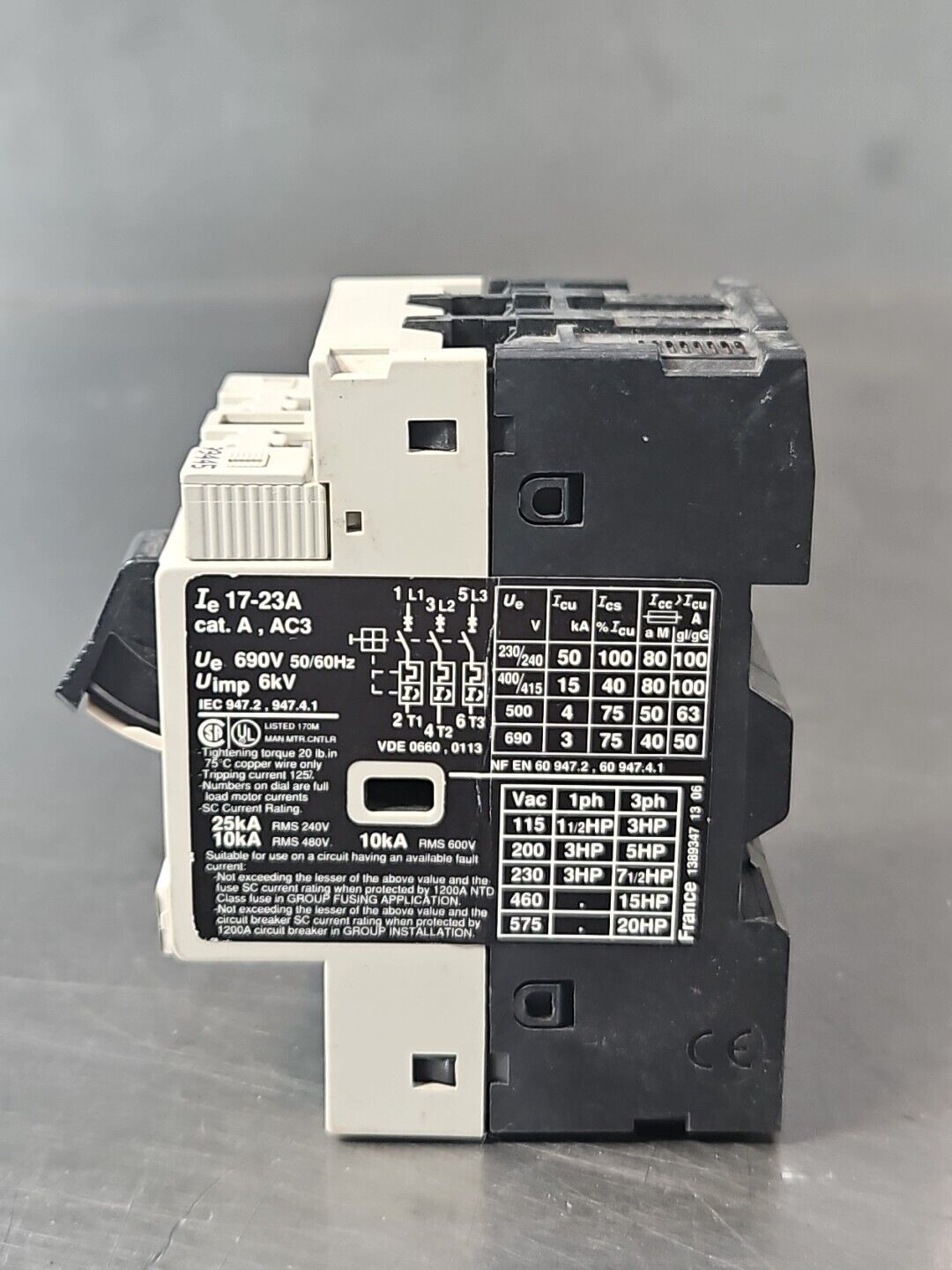 Telemecanique GV2-M21 Motor Circuit Breaker                              loc4E21